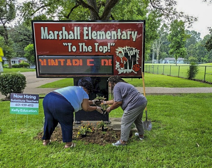 Sign Planting